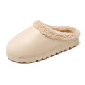 Custom Plush Slippers Wholesalers Eva Waterproof Winter Indoor Bedroom House Home Fashion Fur Slide  Women'S Men'S Slipper